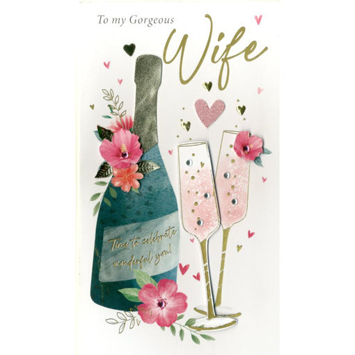Picture of MY GORGEOUS WIFE BIRTHDAY CARD